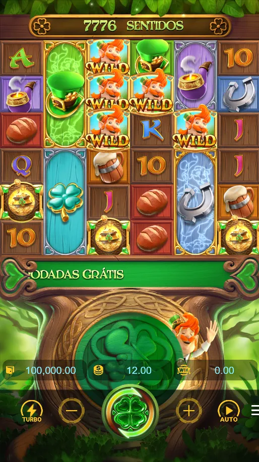 Игровое поле слота Leprechaun Riches