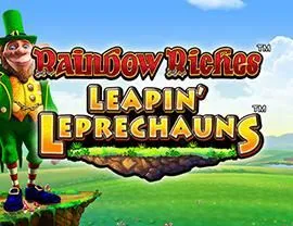 Rainbow Riches Leapin' Leprechauns logo