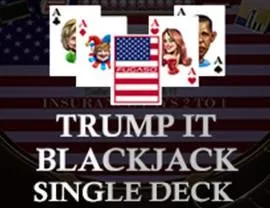 Trump It Blackjack Single Deck logo