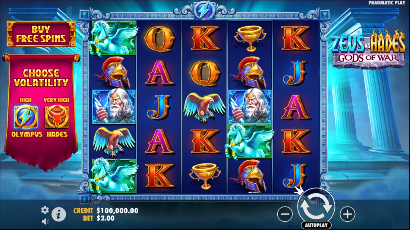 Zeus vs Hades Gods of War