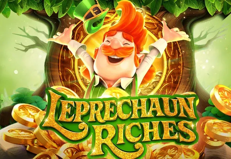 Логотип слота Leprechaun Riches