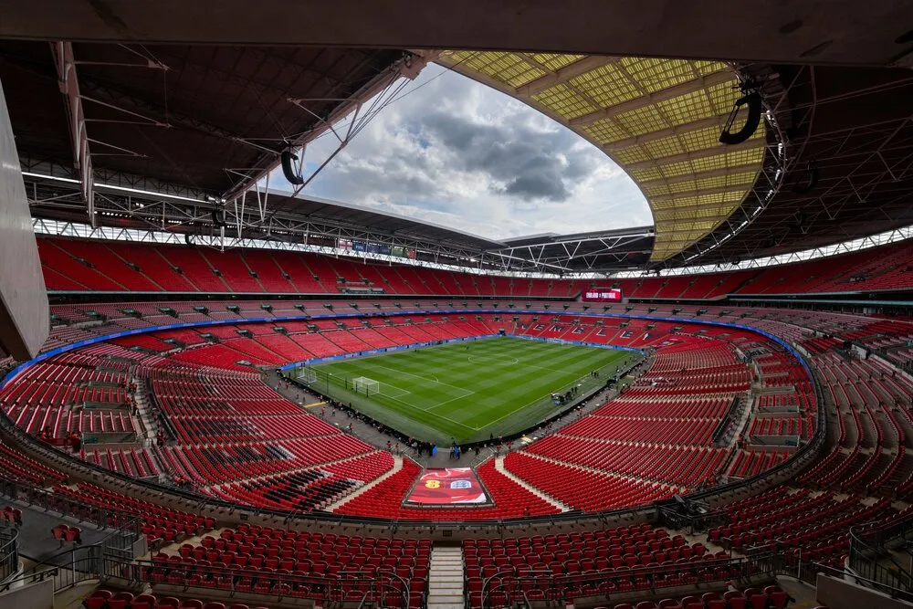 «Уэмбли» способен принять до 90 тысяч болельщиков. Фото: Wembley Stadium