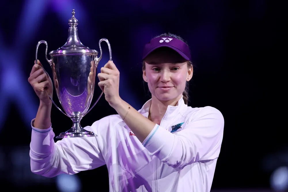 Елена Рыбакина впервые выиграла Итоговый турнир. Фото: WTA