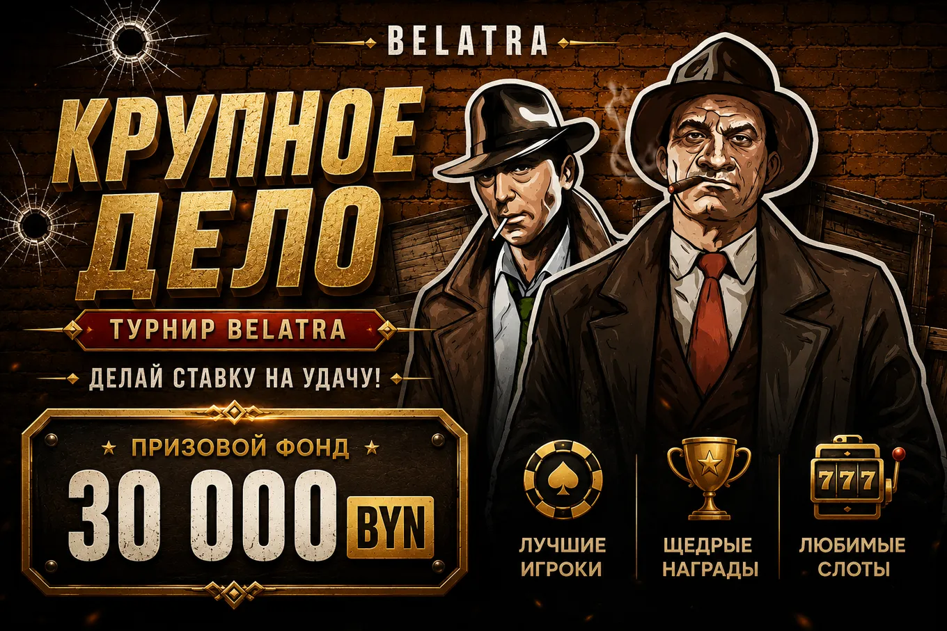 Турнир «Крупное дело» в Betera с призовым фондом 30 000 BYN