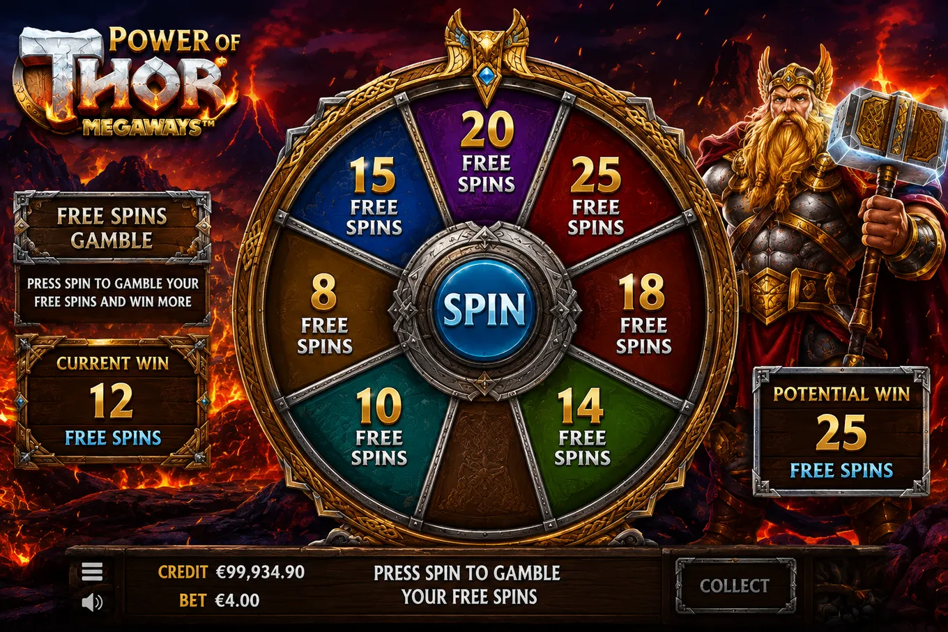 бонусное колесо Free Spins Gamble