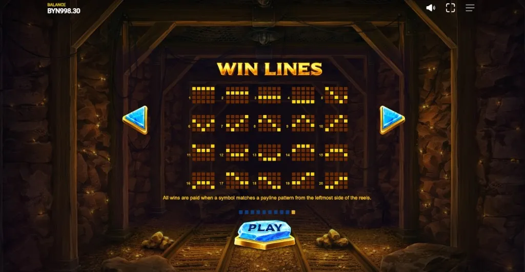 Линии выплат Dynamite Riches Megaways