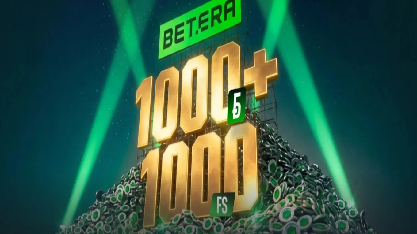 Приветственный бонус 500% до 1000 BYN + до 1000 FS в Betera