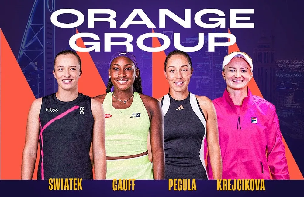 Швентек будет выступать в оранжевой группе. Фото: WTA