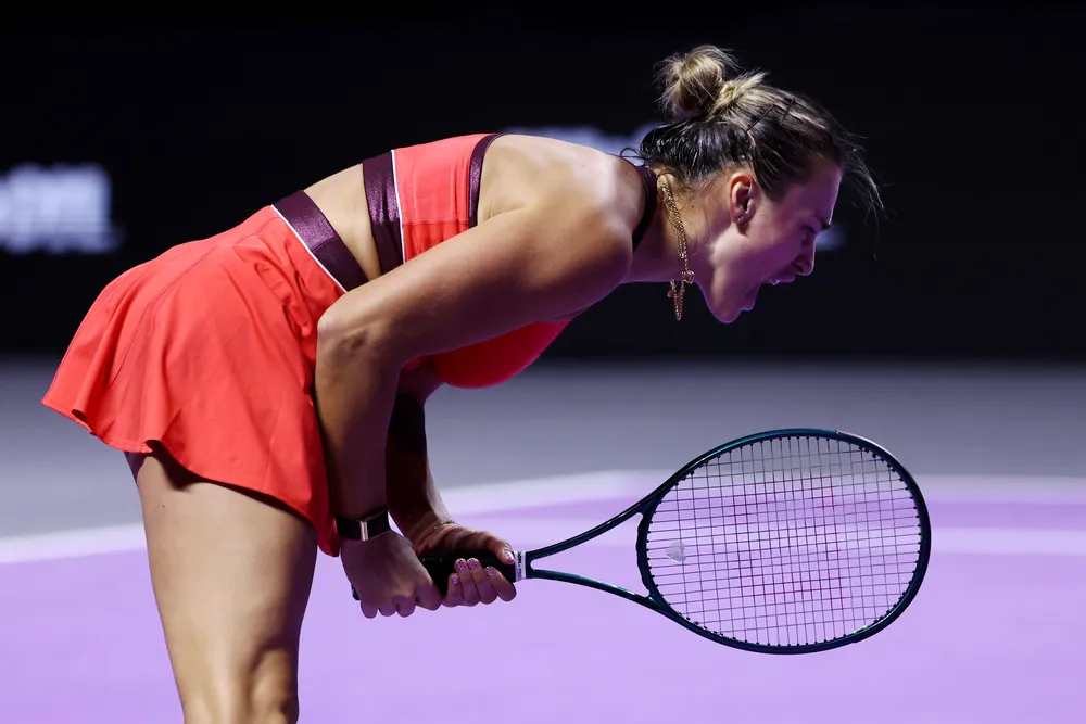 Белоруска эмоционально реагировала на происходящее на корте. Фото: WTA