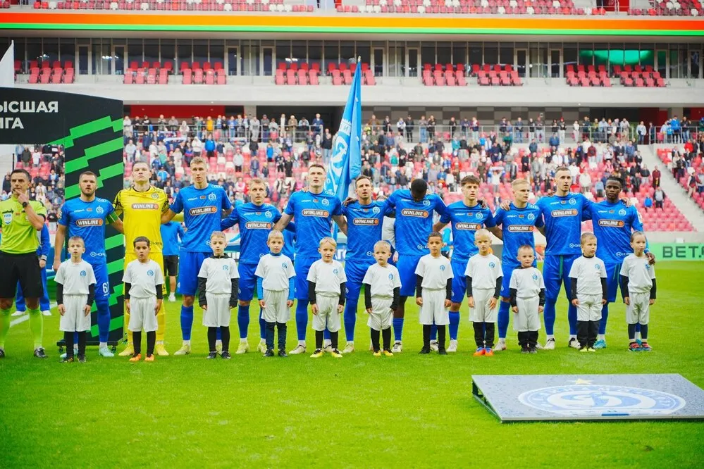 «Бело-синие» продолжают бороться за высокие места. Фото: ФК «Динамо-Минск»