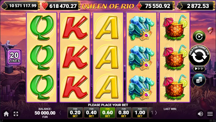 Скриншот игрового поля Queen of Rio