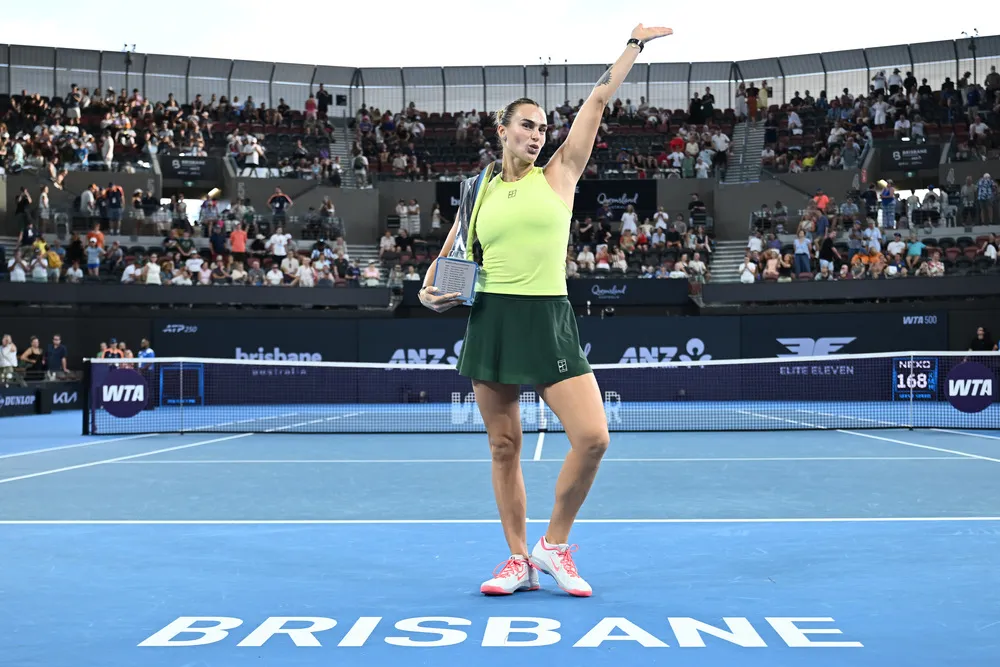 Момент триумфа в Брисбене. Фото: WTA