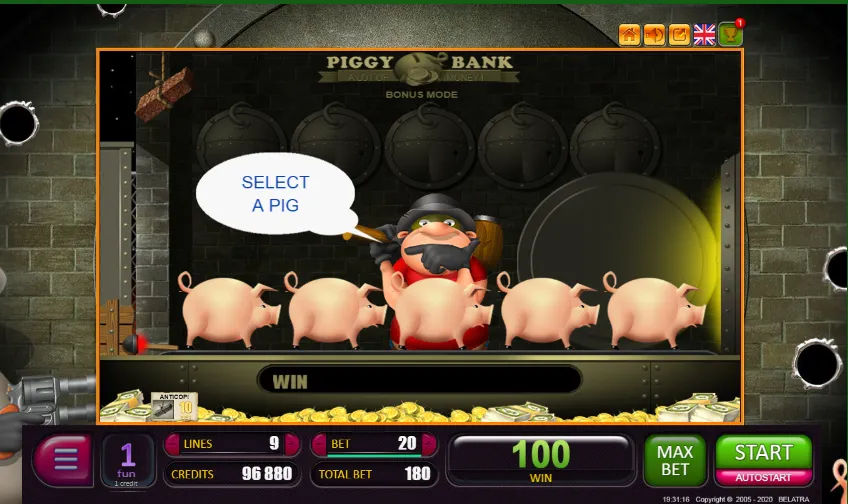 играть бесплатно без регистрации в Piggy Bank