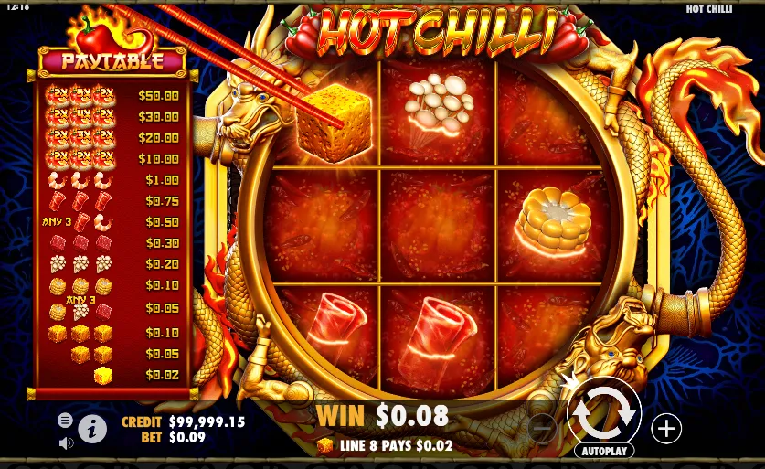 Hot Chilli игровое поле