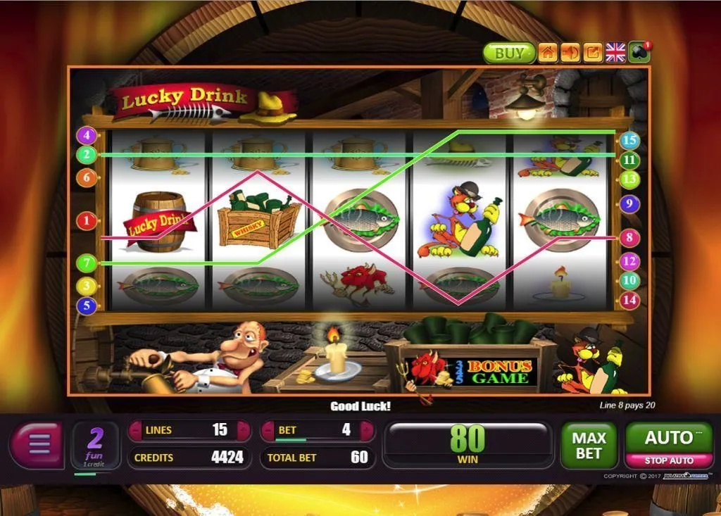 игровой автомат Lucky Drink онлайн бесплатно
