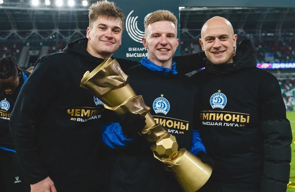 Павел Седько с «Динамо» выиграл второе чемпионство подряд. Фото: ФК «Динамо-Минск»