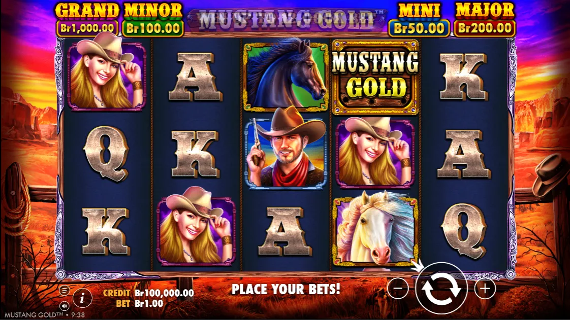 Игровое поле Mustang Gold