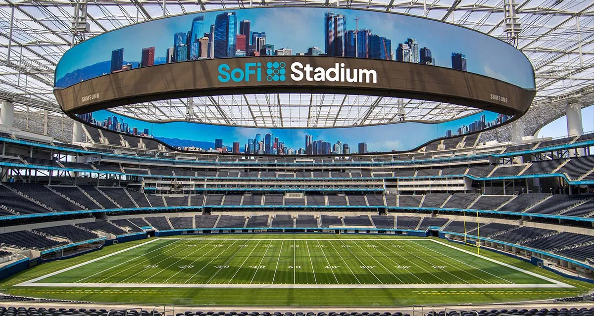 Стадион в США, где должны сыграть иранцы. Фото: SoFi Stadium