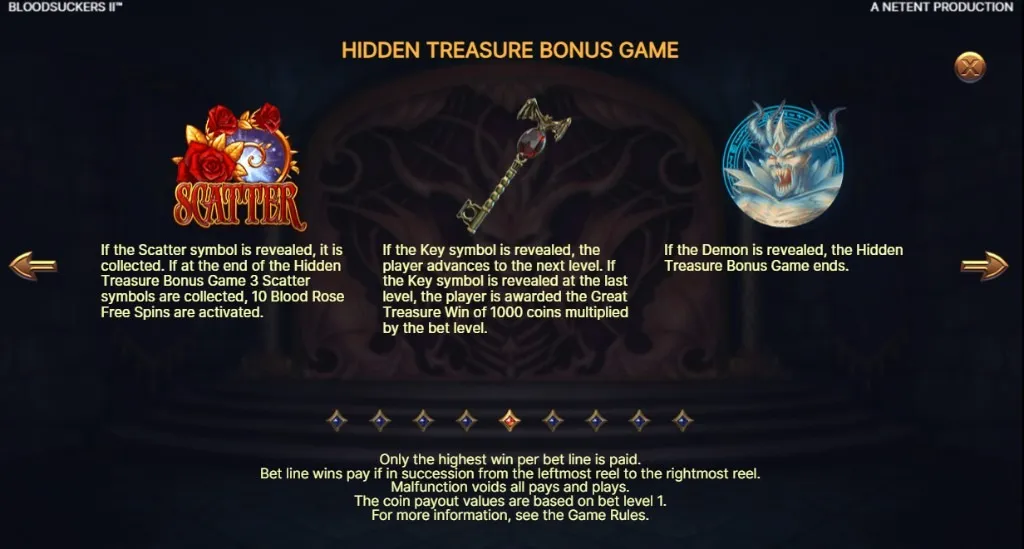 Hidden Treasure Bonus Game