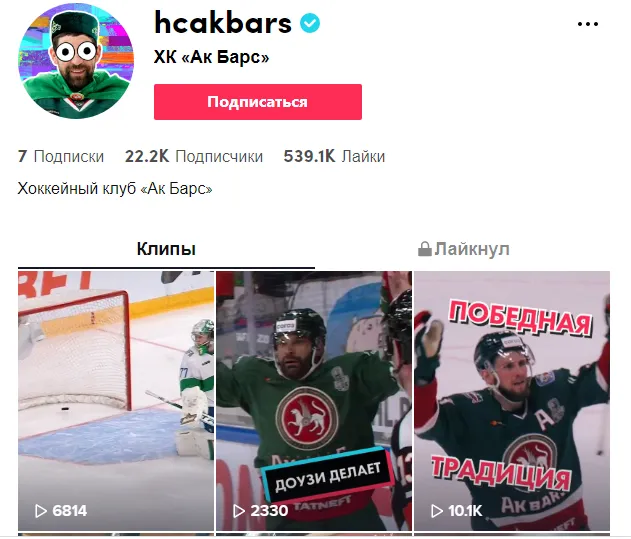 Тикток Ак Барса
