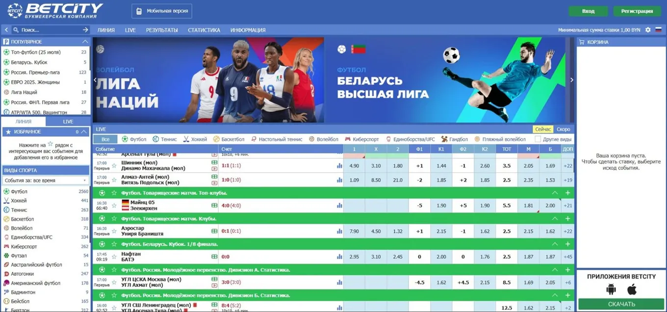 Сайт Бетсити