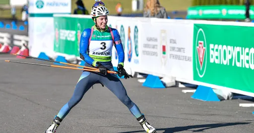 Воробей стала победительницей спринта на чемпионате Беларуси по летнему биатлону