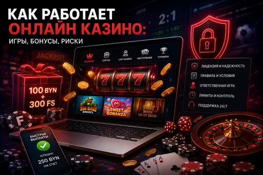 Как работает онлайн казино: игры, бонусы, риски