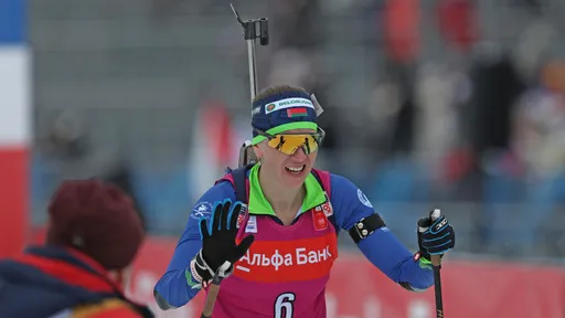 Сборная Беларуси выиграла серебро смешанной эстафеты на этапе чемпионата России