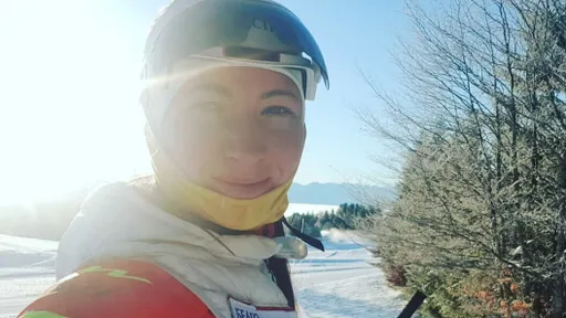 Дарья Домрачева рассказала, когда ее дочь Ксения получила первые лыжи