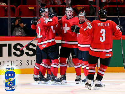 Швейцария обыграла Австрию в матче чемпионата мира по хоккею