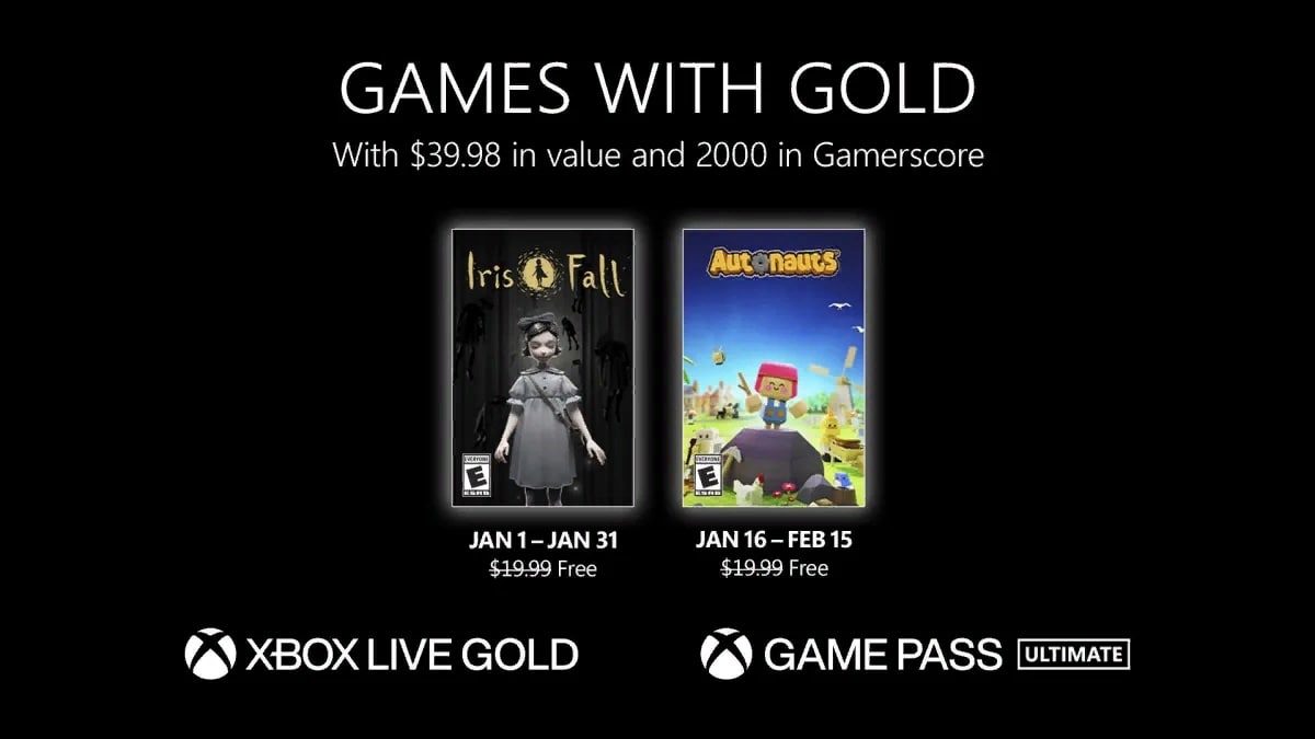 Iris Fall и Autonauts пополнят библиотеку сервиса Xbox Live Gold в январе 2023 года