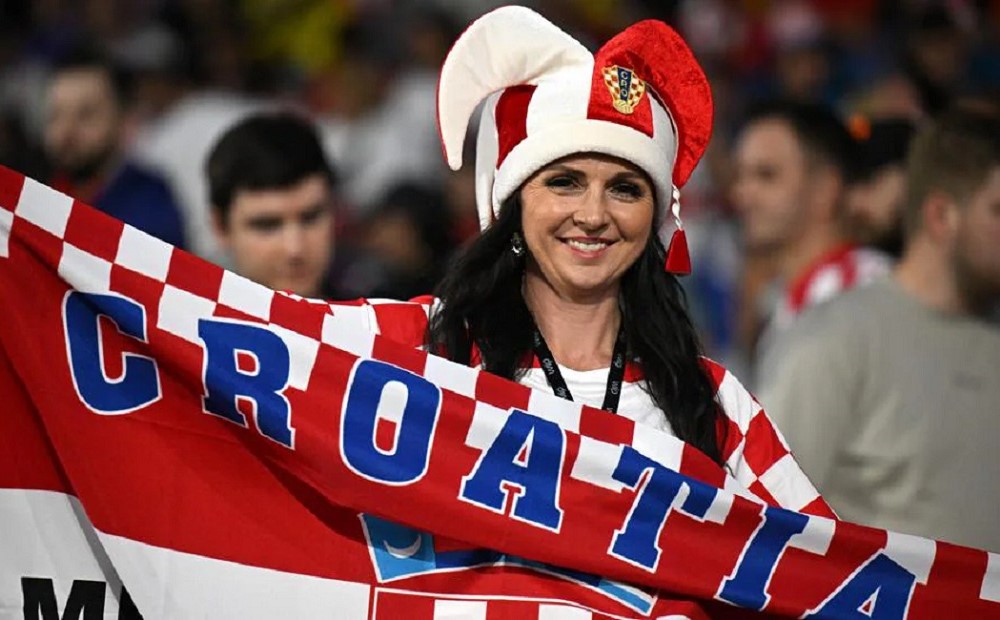 Болельщица сборной Хорватии