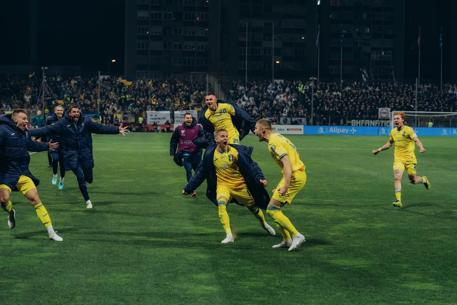До Германии украинцам остался последний шаг. Фото: Украинская ассоциация футбола