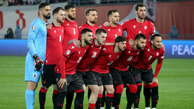 Сборная Грузии сыграла вничью с Чехией в матче Евро-2024 по футболу
