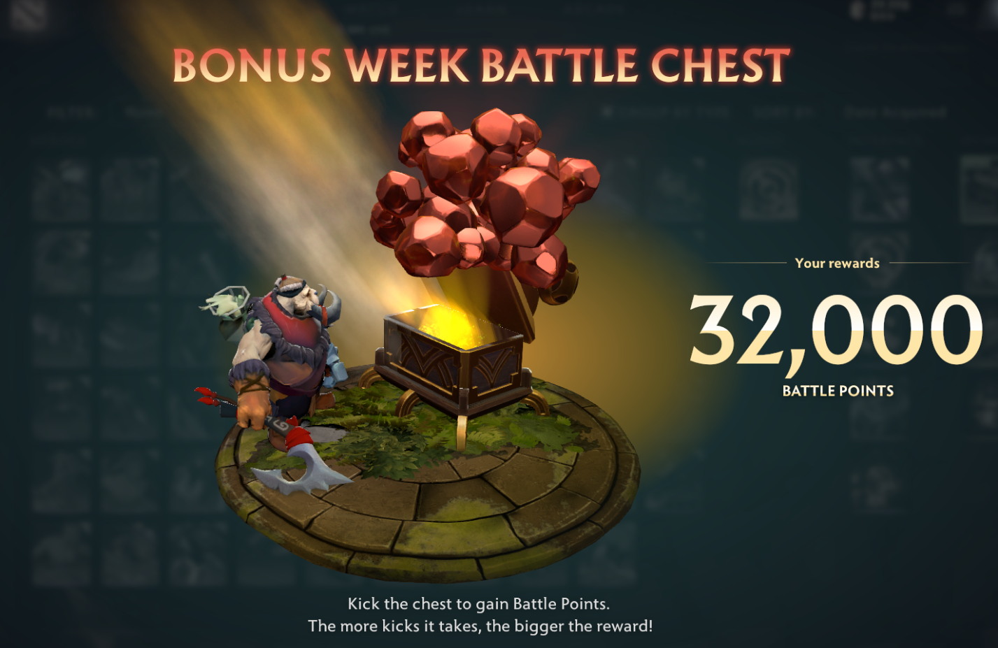 Во время бонусной недели можно получить до 32 уровней для Battle Pass к TI11