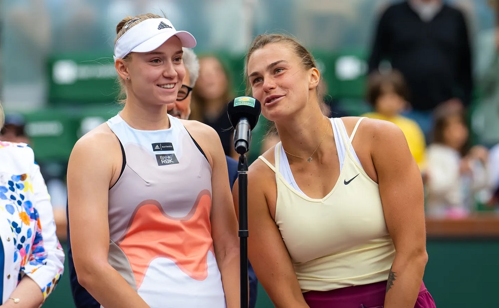 Елена Рыбакина и Арина Соболенко. Фото: WTA