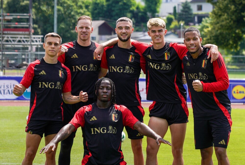 Бельгийцы пребывают в хорошем настроении. Фото: Королевская бельгийская футбольная ассоциация