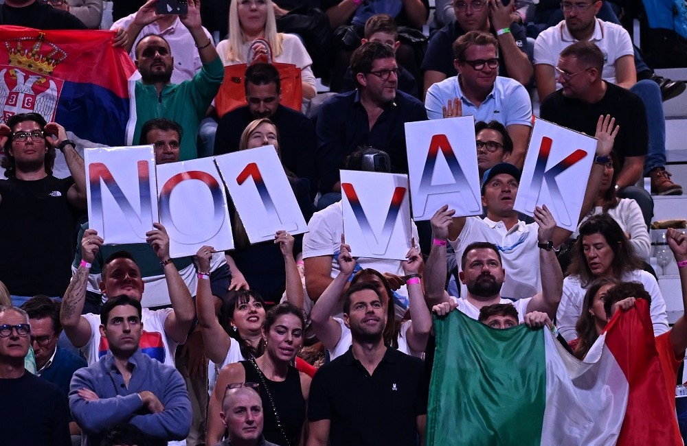 Джоковича активно поддерживали в Турине. Фото: ATP
