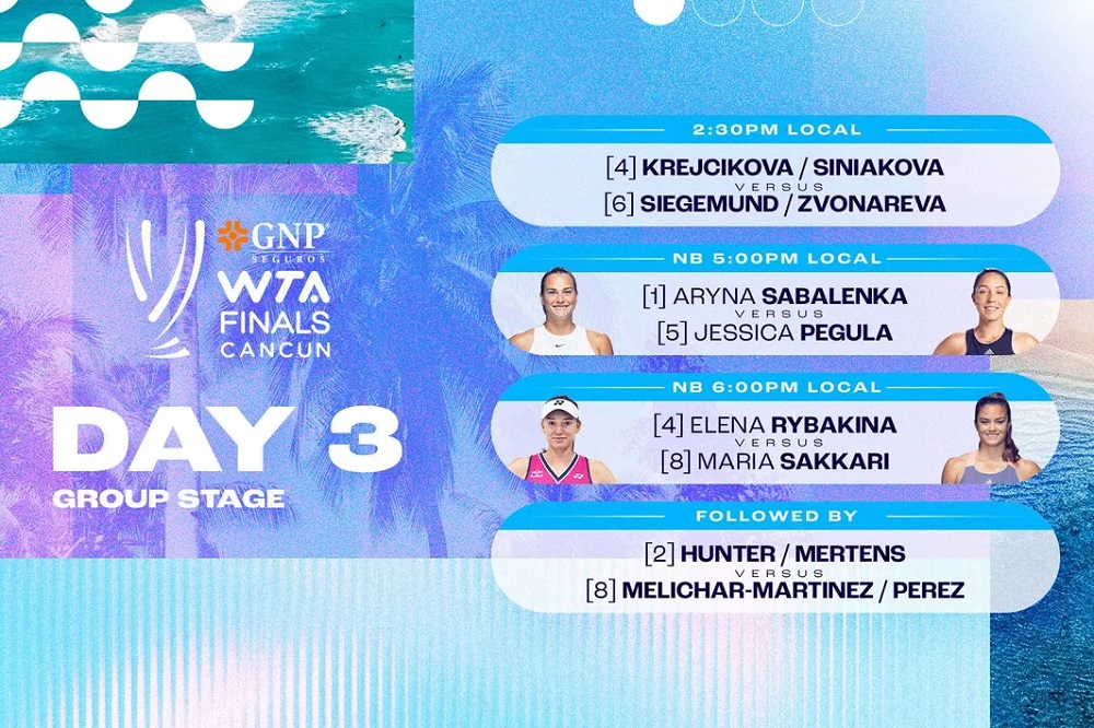 Все пары второго раунда турнира. Фото: WTA