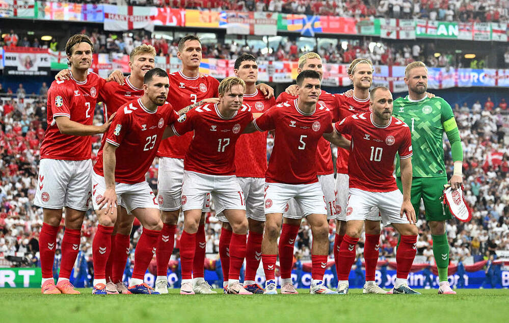 Датчане трижды сыграли вничью на Евро-2024. Фото: Немецкий футбольный союз