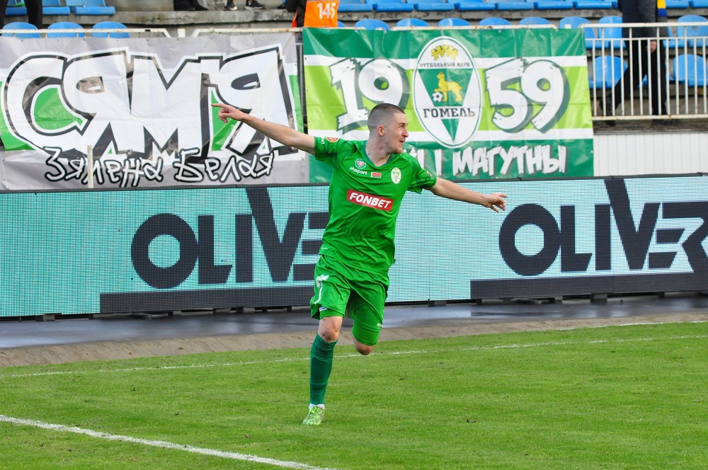 Тимур Пухов забил уже два гола в этом сезоне. Фото: ФК «Гомель»