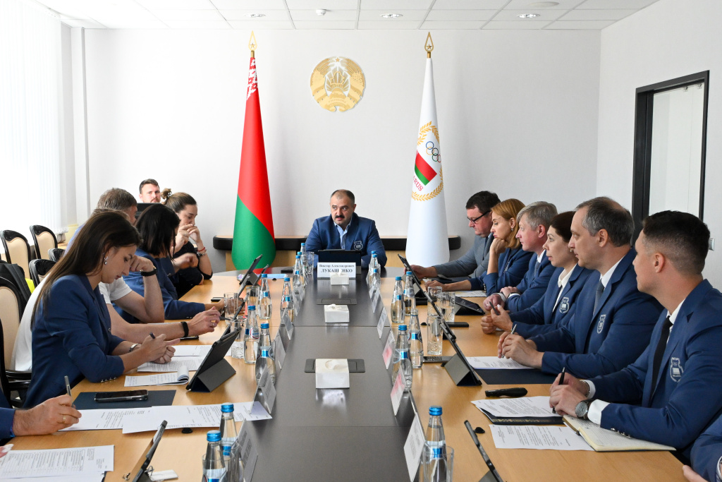 Заседание Исполкома Национального олимпийского комитета Беларуси. Фото: НОК