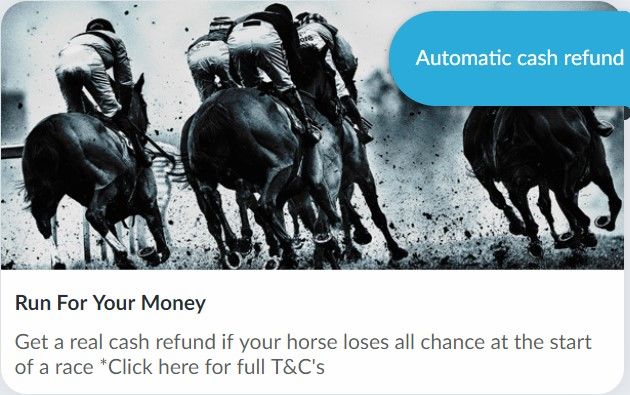 BetVictor вернет ваши деньги, если лошадь проиграет на старте