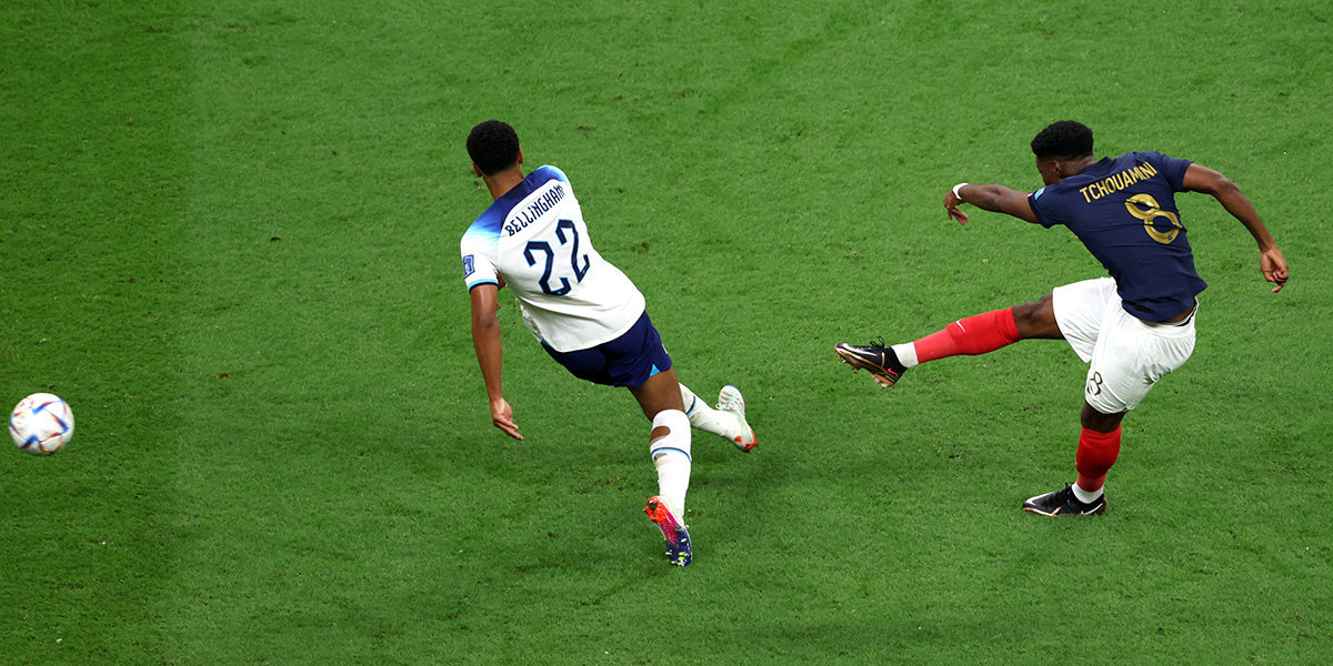 Сборная Франции со счетом 2:1 обыграла Англию и стала последним полуфиналистом ЧМ-2022