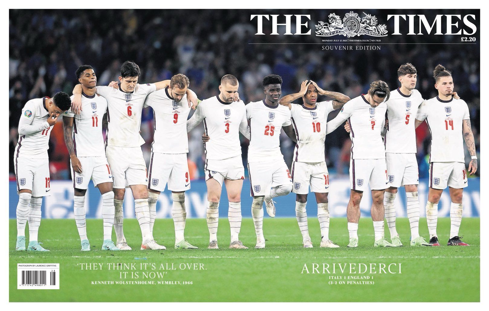 Английские СМИ о поражении в финале Евро-2020: голы, драма, герои, агония. Разбитые сердца