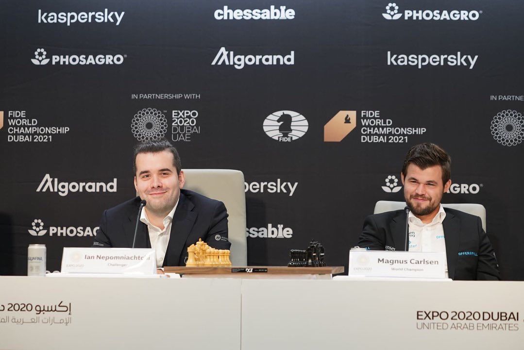 Непомнящий и Карлсен разошлись миром в третьей партии матча за звание чемпиона мира по шахматам 