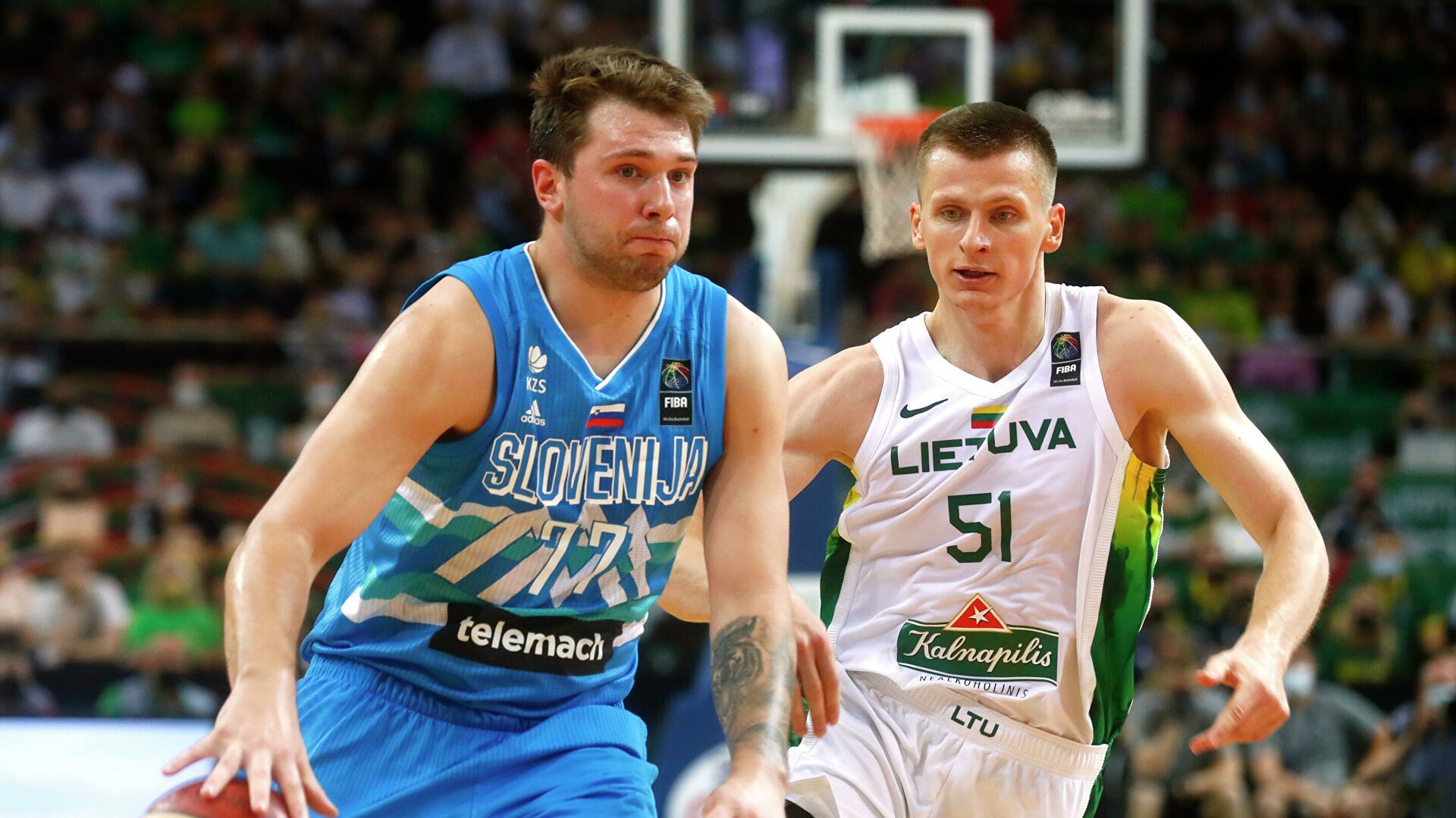 Сборная Словении по баскетболу обыграла Испанию