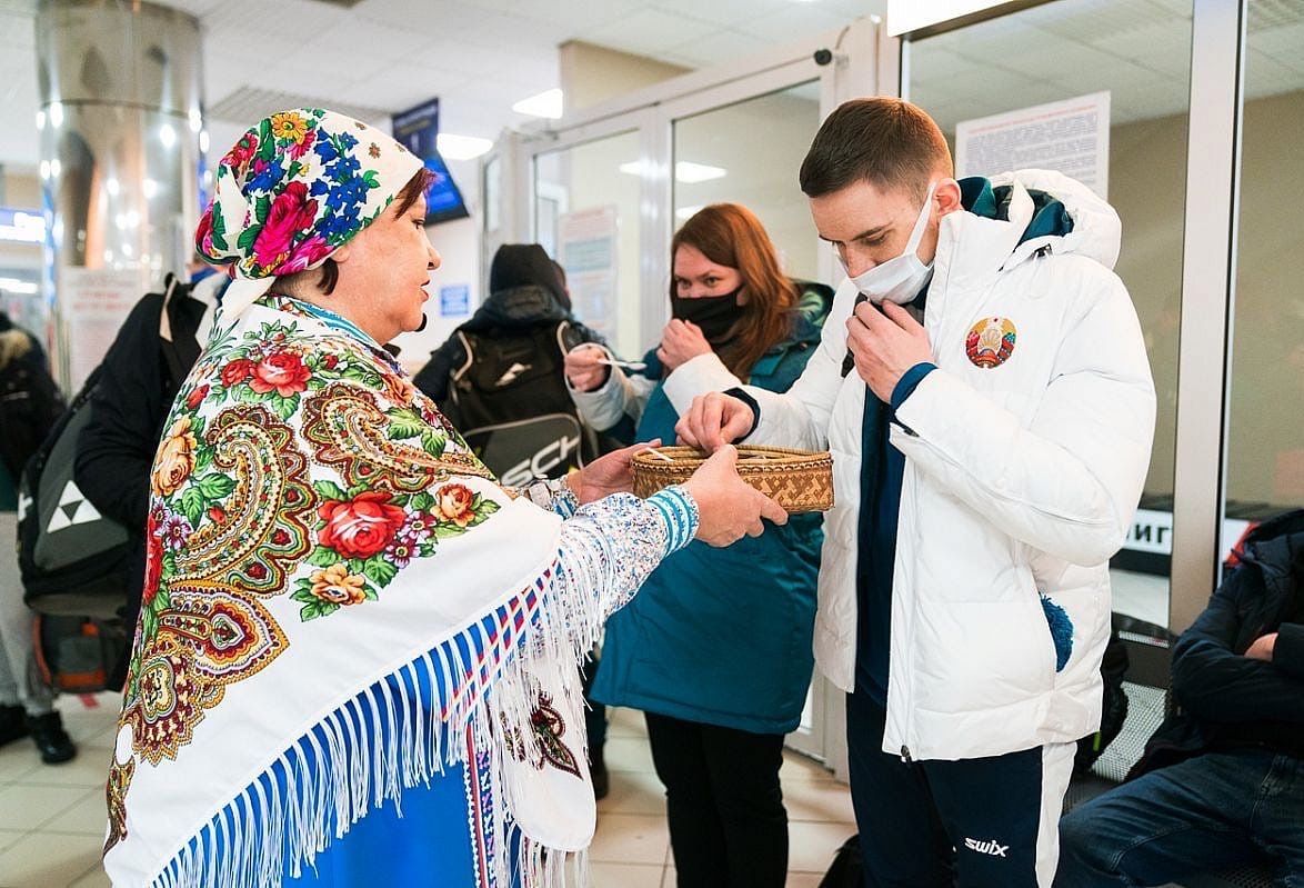 Встреча белорусской сборной в Ханты-Мансийске