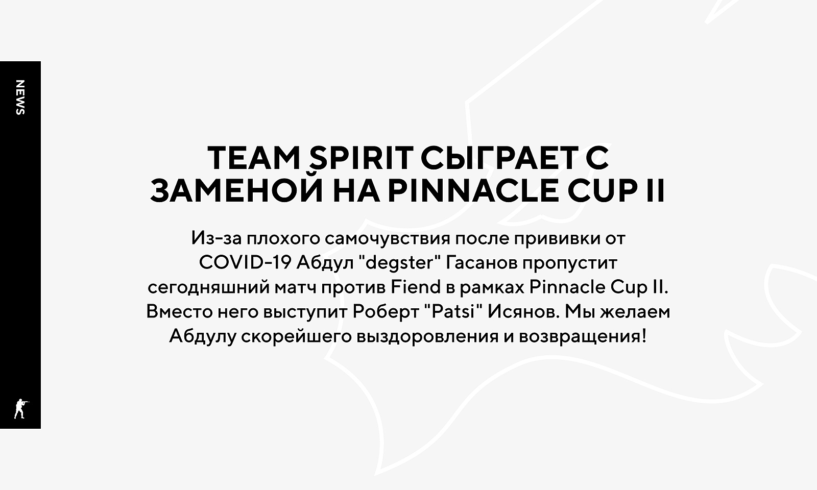 Заявление Team Spirit